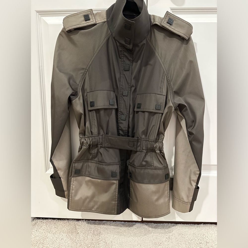 Chanel jacket excellent like new condition worn once windbreaker stunning